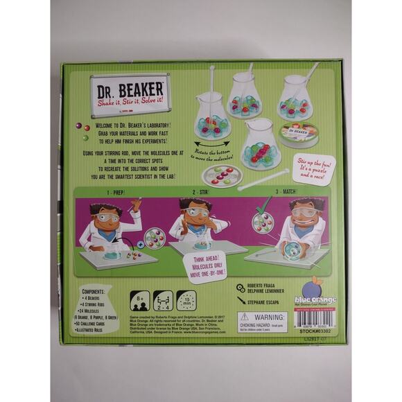 DR. BEAKER: Shake It, Stir It, Solve It! Science Game Blue Orange STEM *READ! - Picture 3 of 5